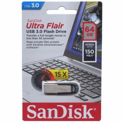 CZ73 SanDisk Ultra Flair USB 3.0 - 64GB